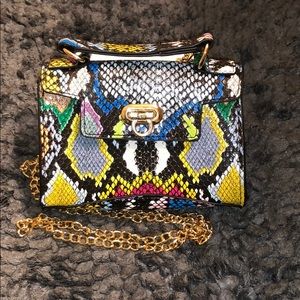 Snakeskin colorful purse